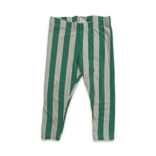 Randiga leggings från Lindex - Storlek 86 - Grön