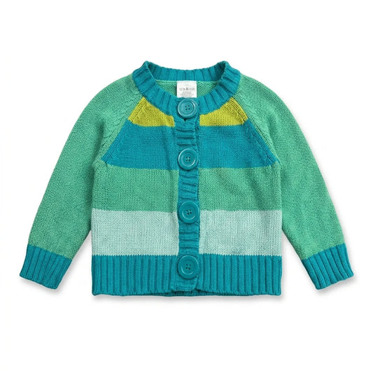 Striped cardigan from Lindex - Size 56 - Green