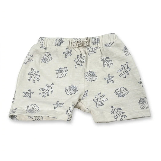 Mönstrade shorts från C&A - Storlek 62 - Vit