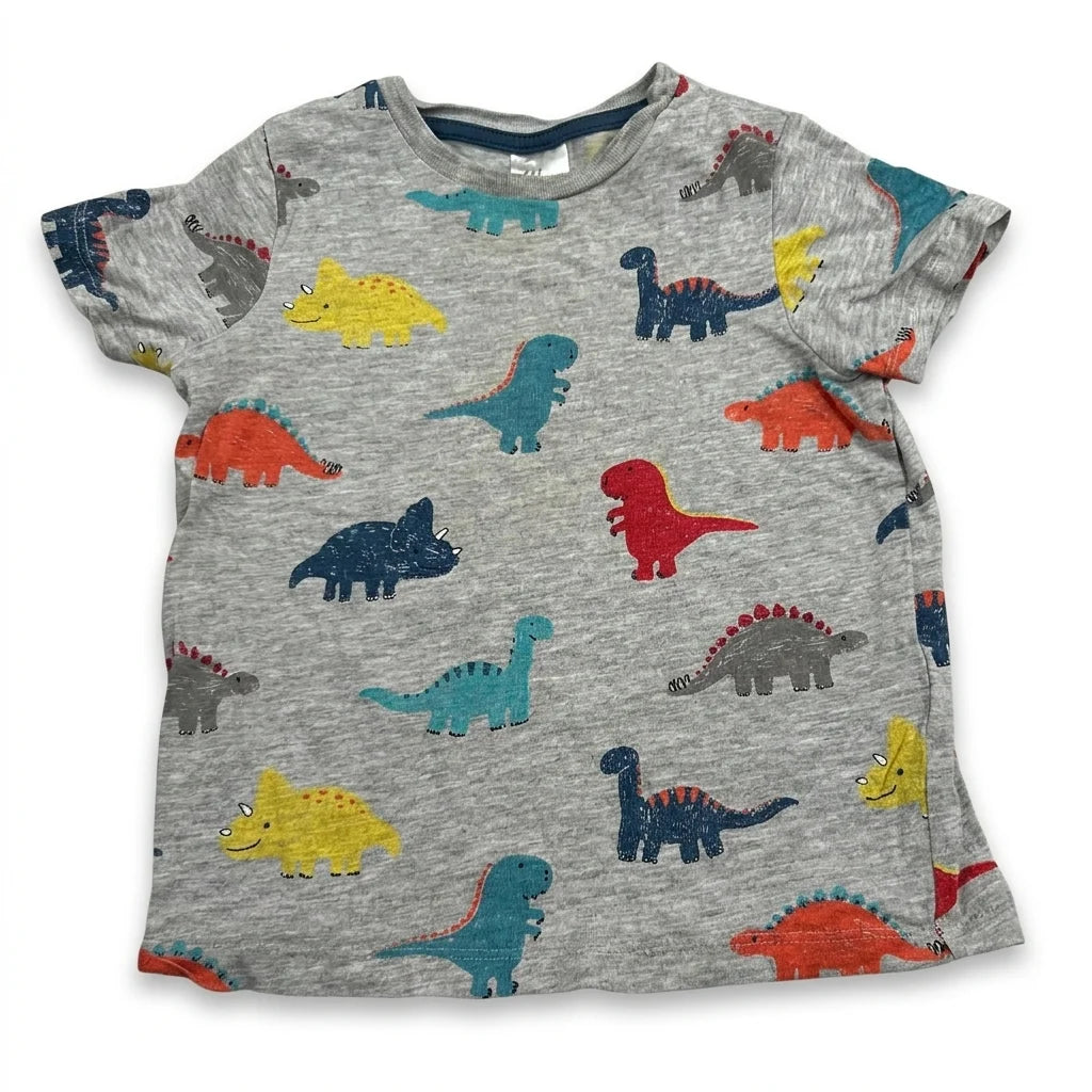 Djurmönstrad t-shirt från H&M - Storlek 80 - Grå