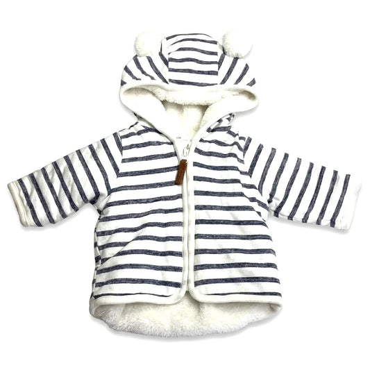 Randig jacka från H&M - Storlek 50 - Vit