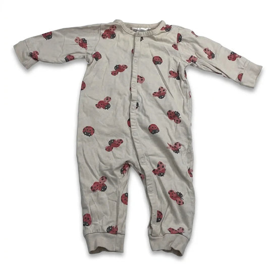 Djurmönstrad pyjamas från H&M - Storlek 68 - Beige