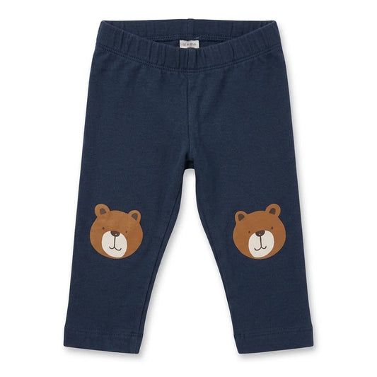 Mönstrade leggings från Lindex - Storlek 62 - Marinblå