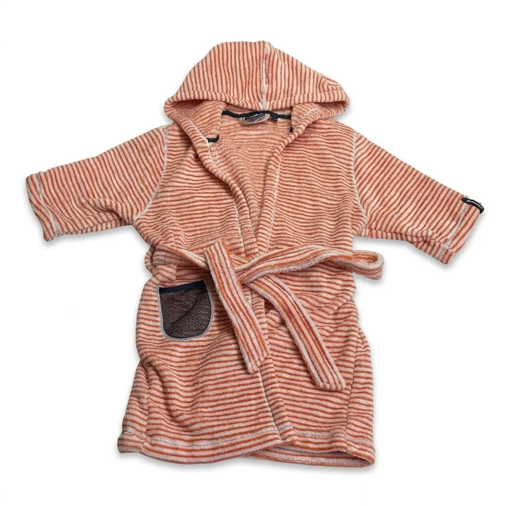 Striped Dressing Gown/Bathrobe from Didriksons - Size 100/110 - Orange