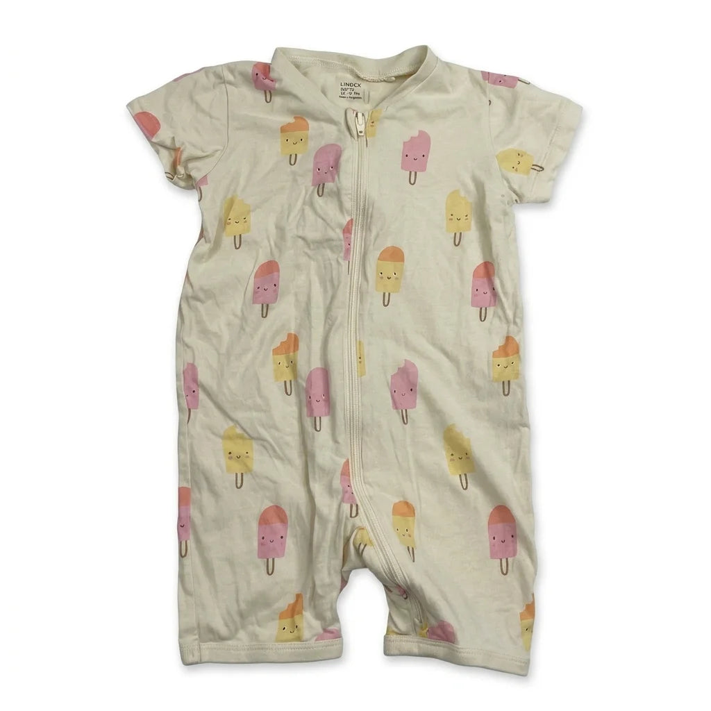 Mönstrad Pyjamas från Lindex - Storlek 74 - Benvit