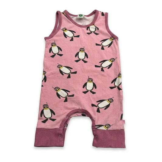 Animal print babygrow from Smafolk - Size 80 - Pink