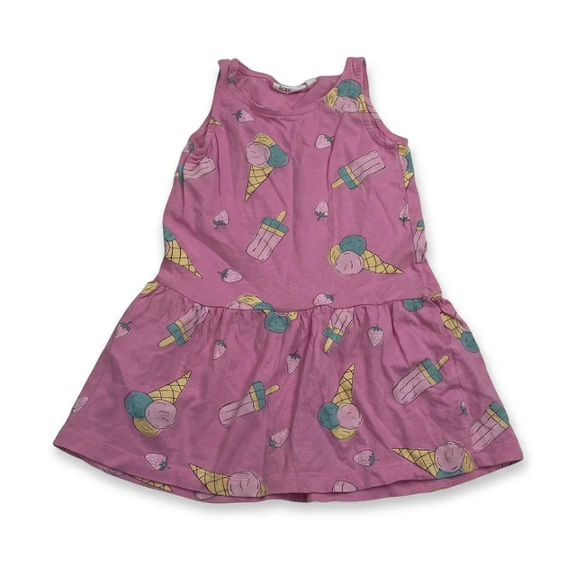 Patterned dress from Kappahl - Size 98/104 - Pink