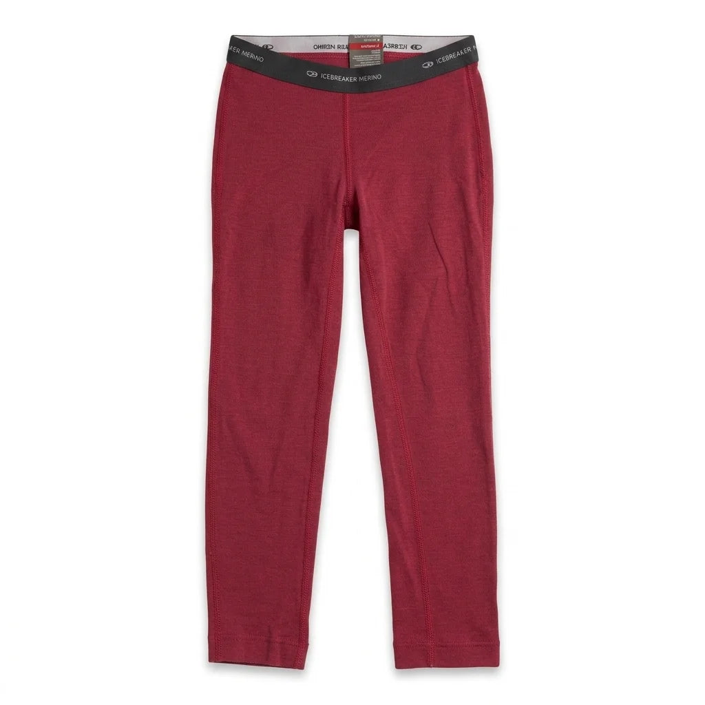 100% merino wool base layer pants from Icebreaker - Size 104 - Wine red