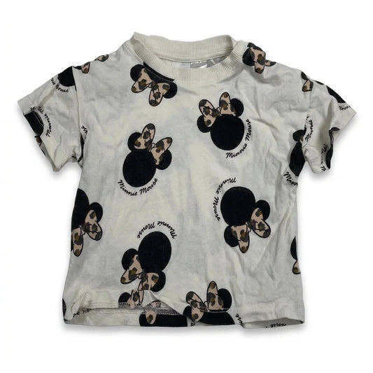 Mönstrad t-shirt från H&M - Storlek 68 - Vit