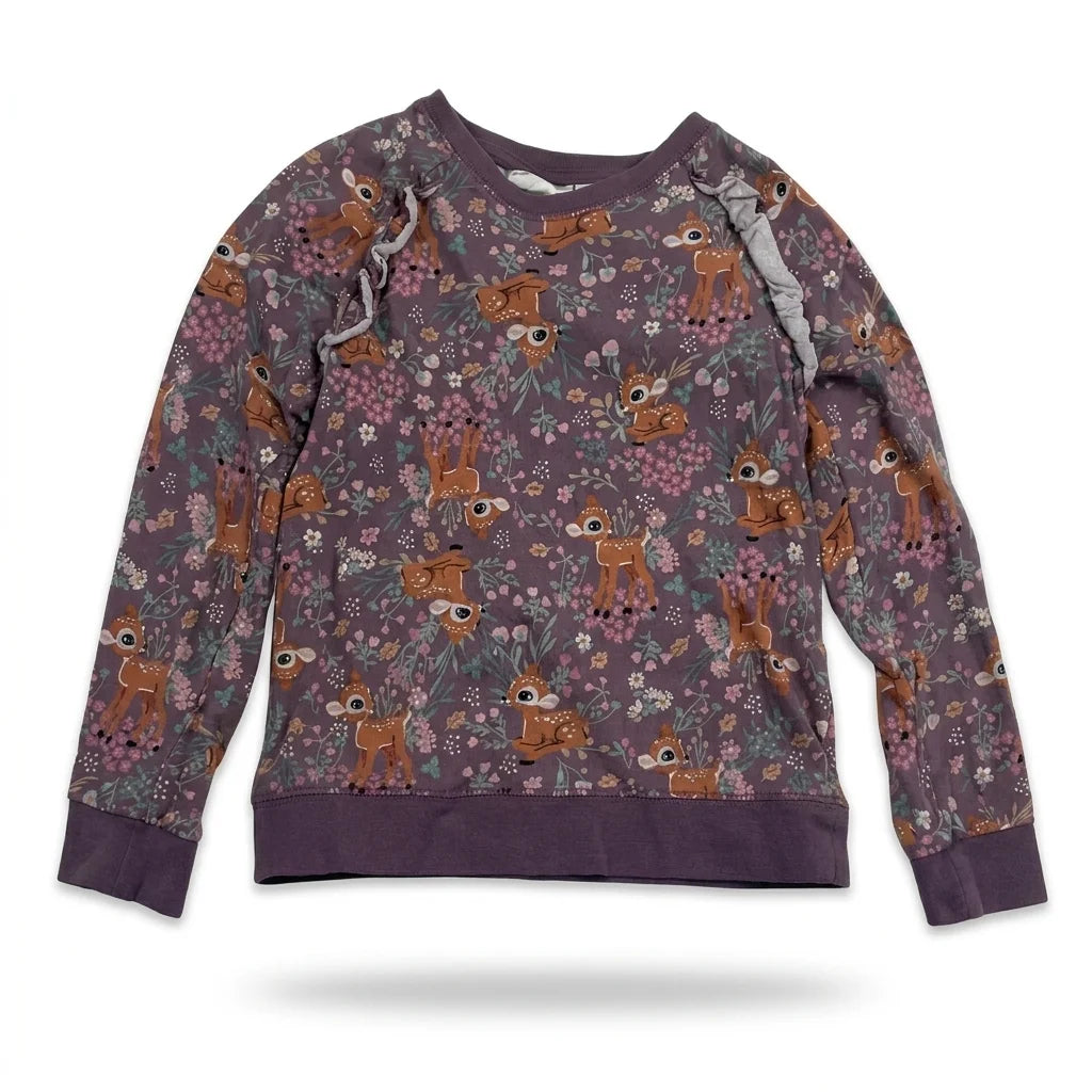 Blommig tröja från Kappahl - Storlek 110/116 - Lila