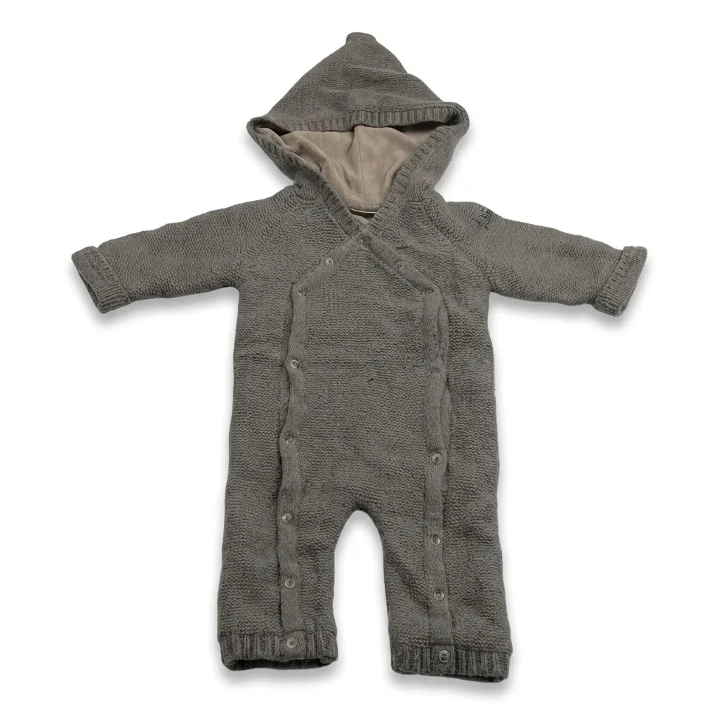 Lined all-in-one suit in 80% wool from Petit by Sofie Schnoor - Size 68 - Brown