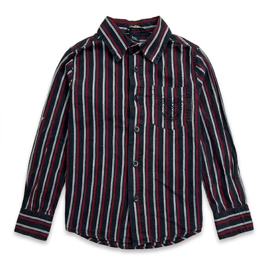 Randig skjorta från H&M - Storlek 86 - Marinblå