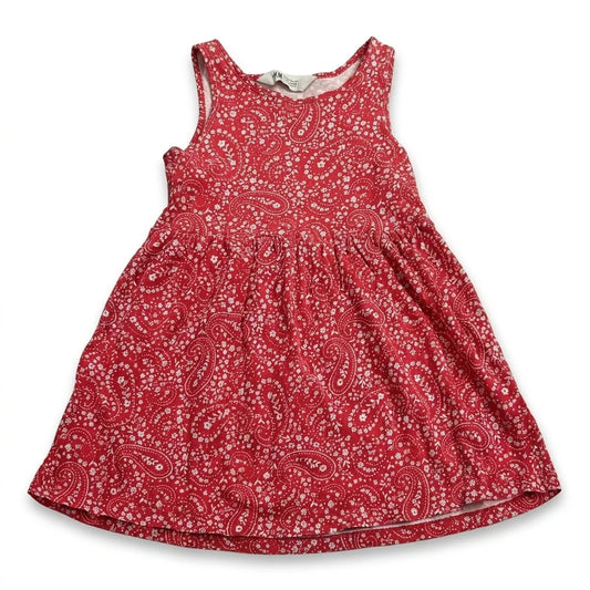 Blommig klänning från H&M - Storlek 98/104 - Röd