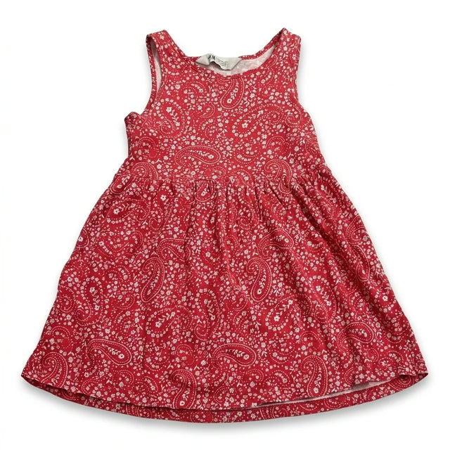 Floral dress from H&M - Size 98/104 - Red