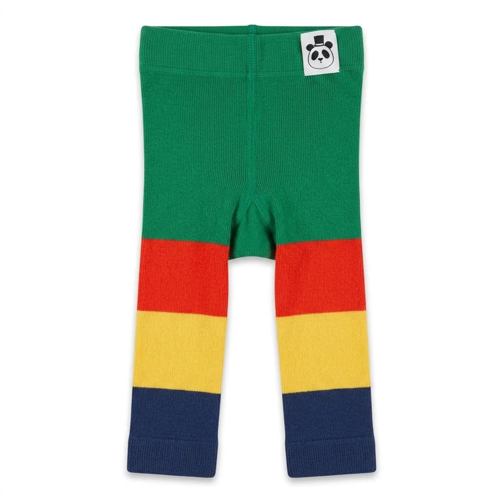Randiga leggings från Mini Rodini - Storlek 68/74 - Grön
