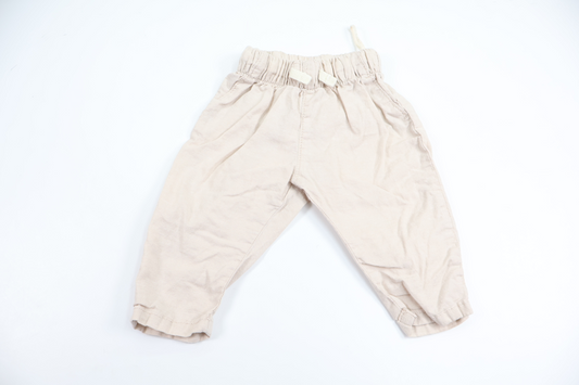 Lindex Linen Blend Trousers - Size 62 - Beige