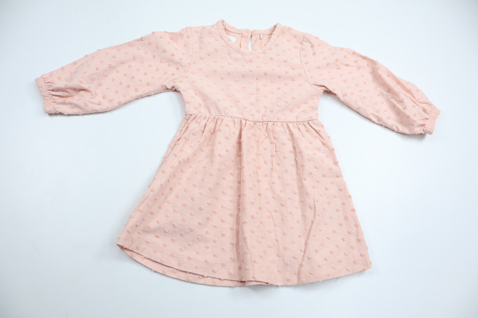 Prickig klänning från ICA I Love Eco - Storlek 80 - Rosa
