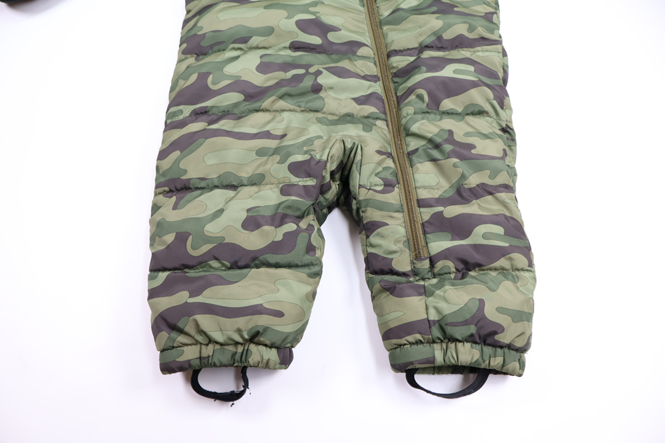 Camouflage-patterned fleece-lined overall from Kappahl - Size 80 - Green