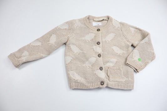 Stickad kofta från Lupilu - Storlek 74/80 - Beige