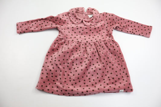 Prickig klänning från Lindex - Storlek 74 - Rosa