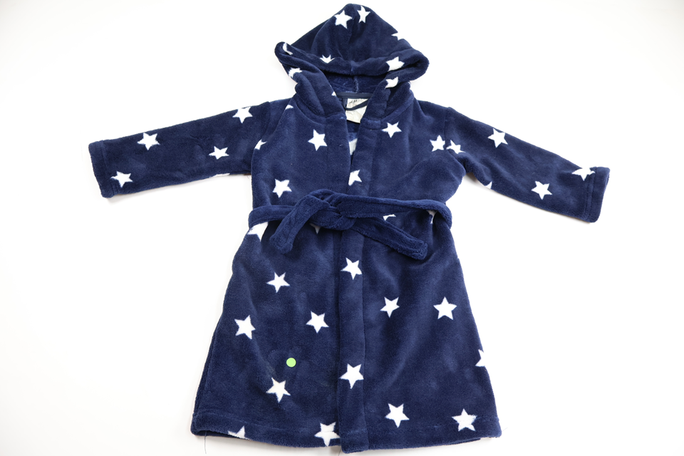 Bathrobe with stars from H&M - Size 92 - Navy blue