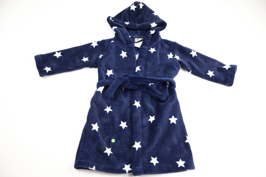 Bathrobe with stars from H&M - Size 92 - Navy blue
