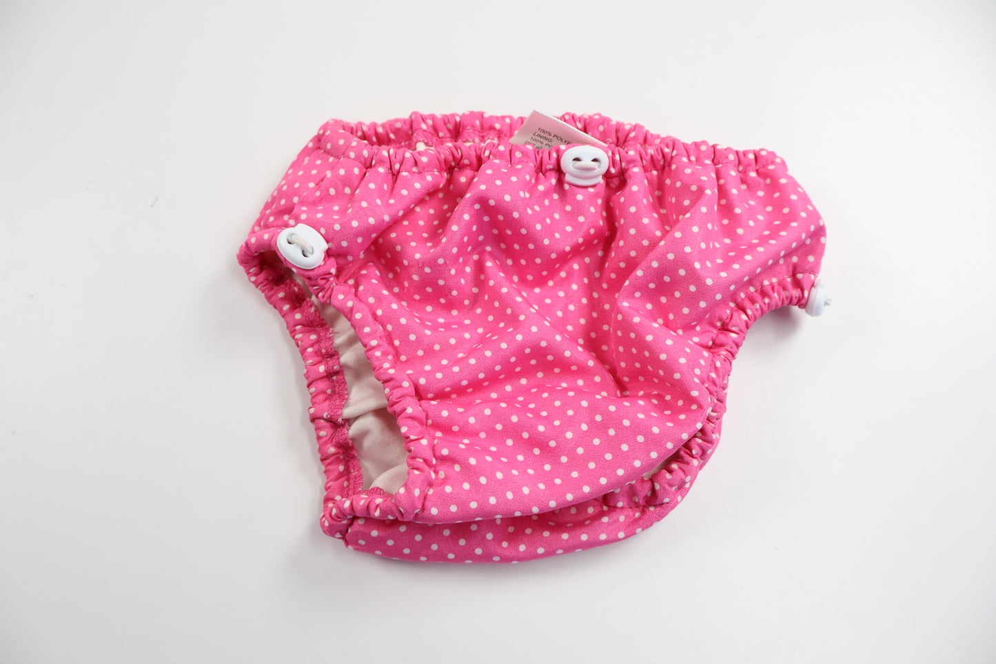 Prickig badblöja från Dolphin Swimwear - Storlek 74/80 - Rosa