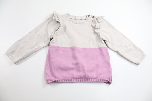 Stickad tröja från H&M - Storlek 92 - Grå