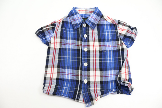 Checkered shirt from Baby Skill - Size 74 - Blue