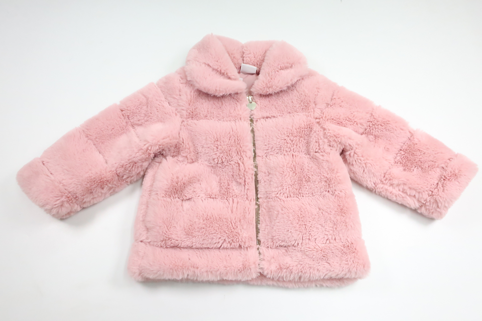 Faux fur jacket from Lindex - Size 92 - Pink