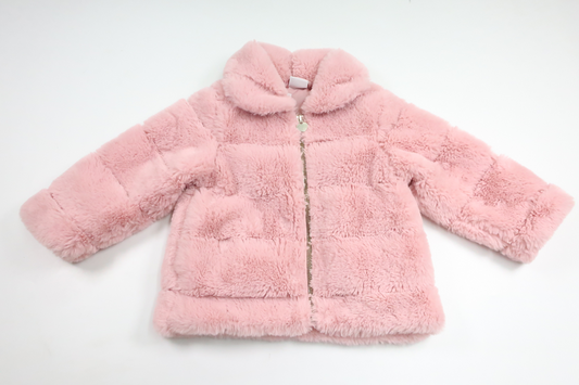 Faux fur jacket from Lindex - Size 92 - Pink