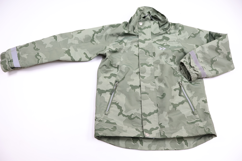 Camouflage shell jacket from Funk - Size 120 - Green
