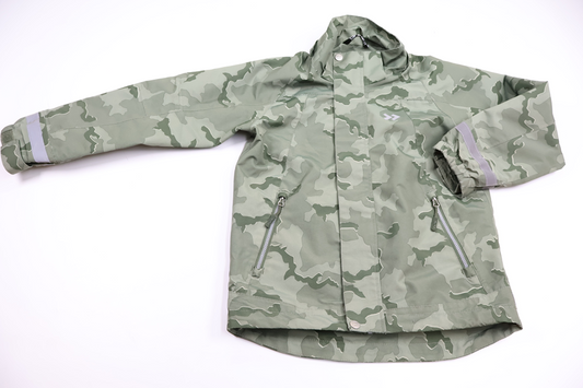 Camouflage shell jacket from Funk - Size 120 - Green