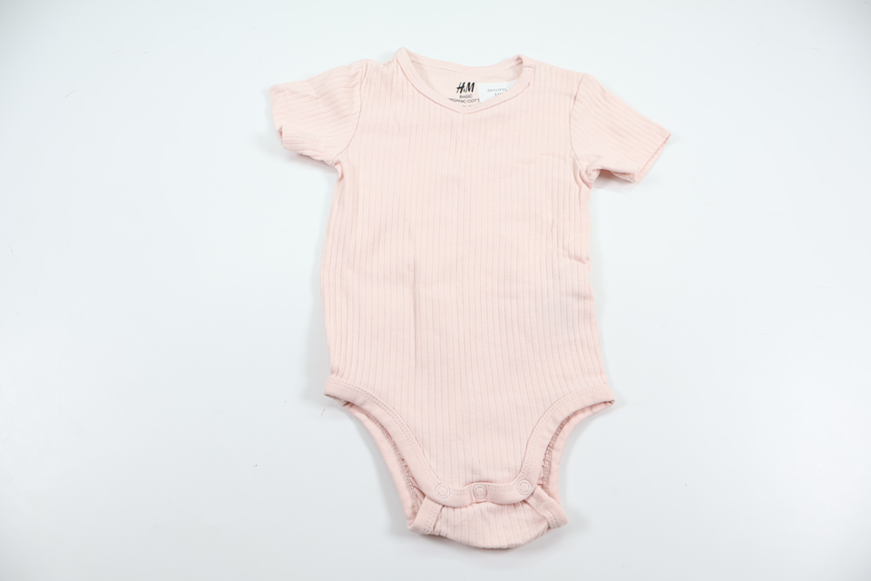 Ribbed bodysuit from ICA I Love Eco - Size 74 - Pink