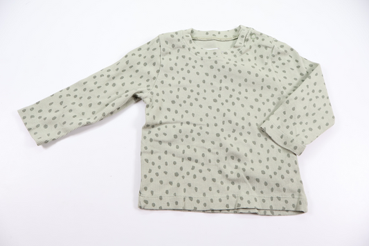 Ribbed sweater from ICA I Love Eco - Size 74 - Green