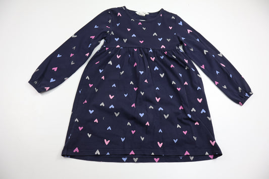 Klänning med hjärtan från H&M - Storlek 110 - Marinblå