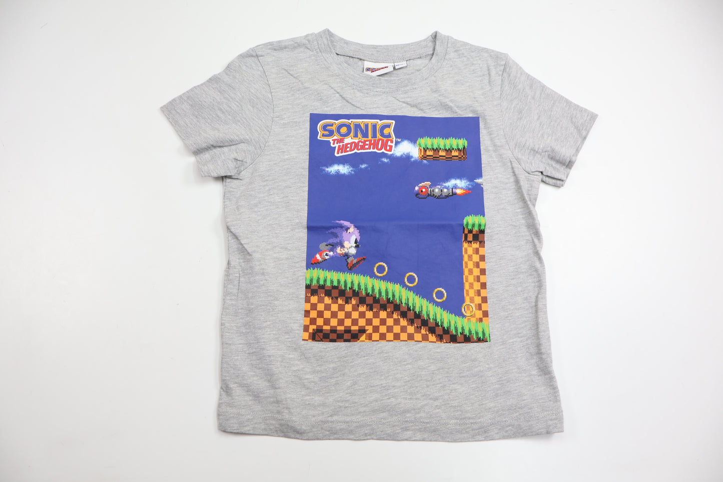 T-shirt från Sonic The Hedgehog - Storlek 98/104 - Grå