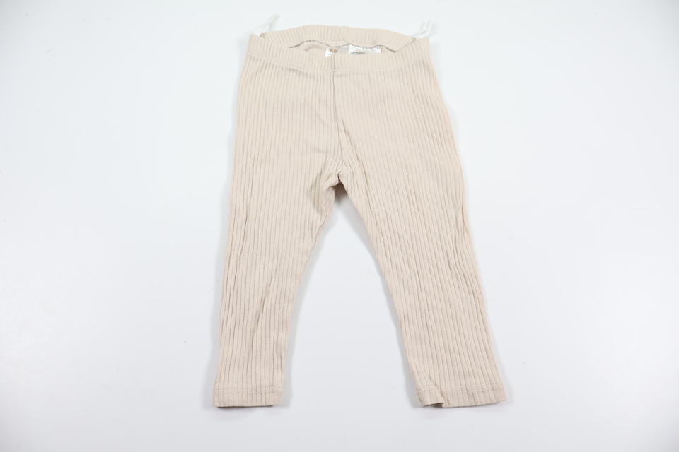 Ribbed trousers from H&M - Size 74 - Beige