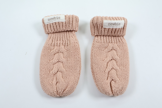 Fleece-lined mittens from Newbie - One size - Pink
