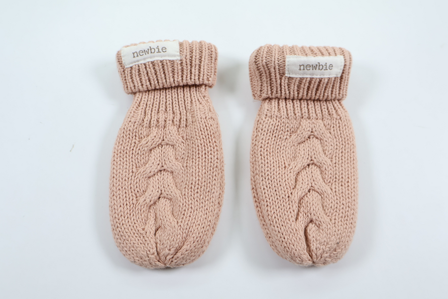 Fleece-lined mittens from Newbie - One size - Pink