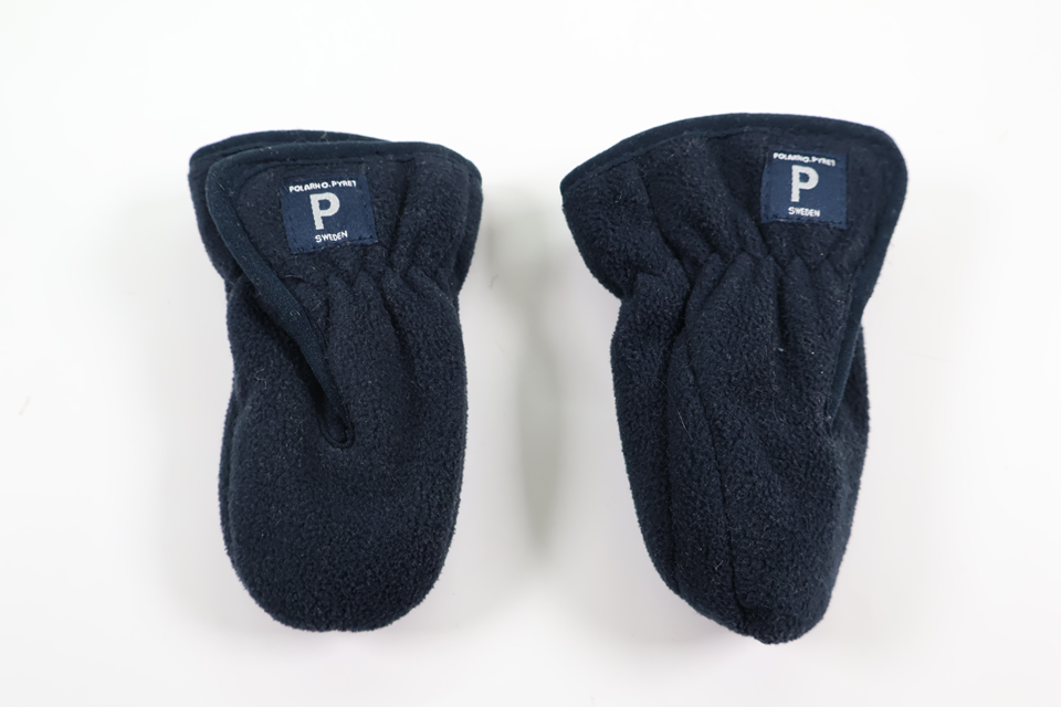 Windfleece mittens from Polarn O. Pyret - Size 56/62 - Navy