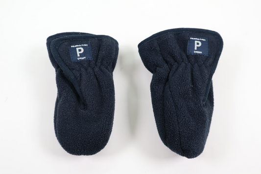 Windfleece mittens from Polarn O. Pyret - Size 56/62 - Navy