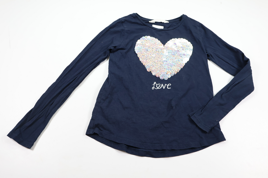 Sequined H&M Sweater - Size 134/140 - Navy Blue