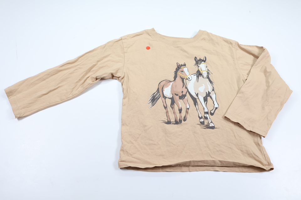 Sweater with horses from H&M - Size 122/128 - Beige
