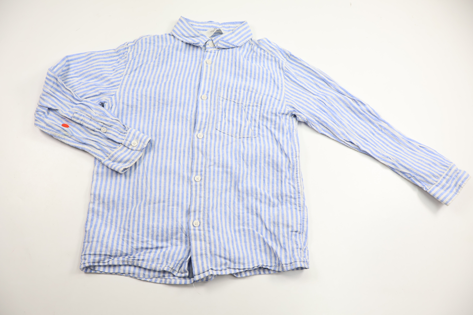 Skjorta i linnemix från H&M - Storlek 122 - Blå
