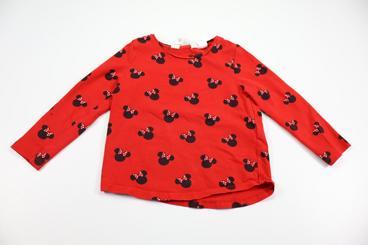 Minnie Mouse jumper from H&M - Size 92 - Red