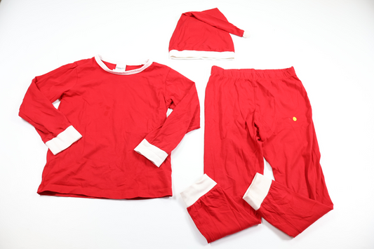 Santa costume with hood from Kappahl - Size 122/128 - Red