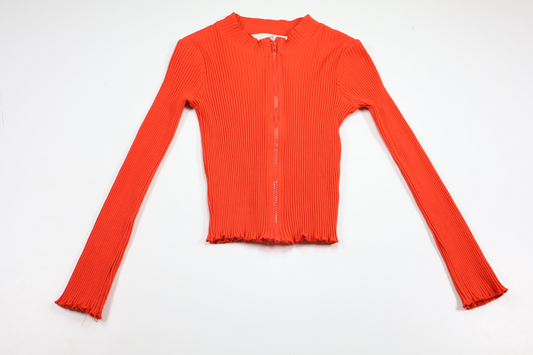 Ribbed cardigan from H&M - Size 134/140 - Red