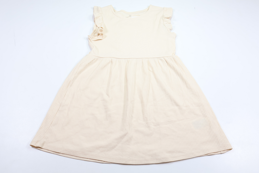 Ribbed dress from H&M - Size 122/128 - Beige