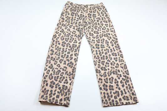 Leopard print trousers from Kappahl - Size 134 - Beige